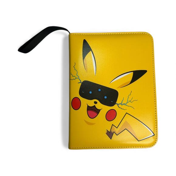 Pokemon Theme Card Binder 4 Pocket 7x9.5in Zip Album for Trading Cards TCG - Picture 3 of 9